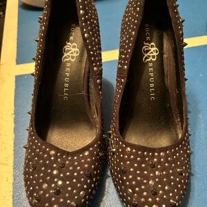 Rock & Republic Black Studded Women's Shoes